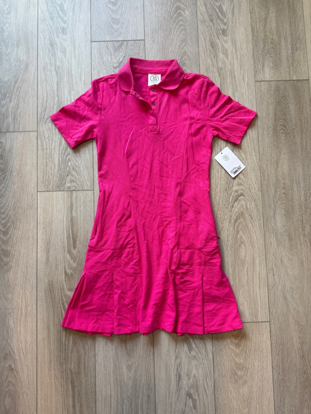 Sage Collective Women's Pink Yarrow Polo Dress - Size XS NWT
